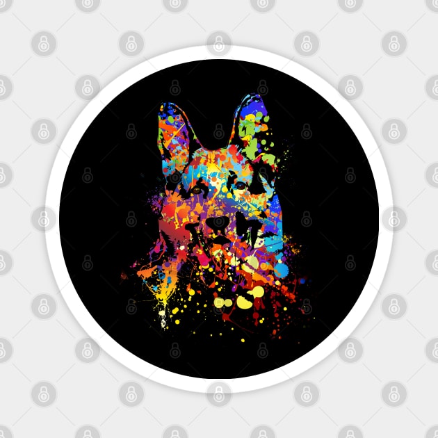 German Shepherd Dog  - GSD Magnet by Nartissima